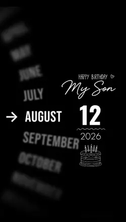 BDAY SON 12 AUGUST