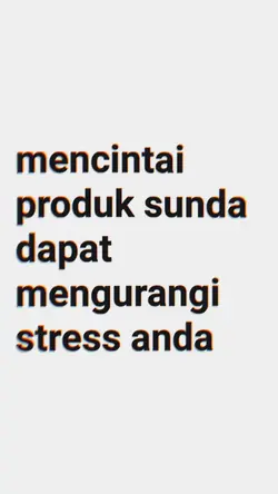 Cintai produk sunda