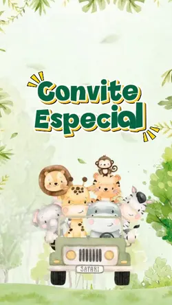 convite Safari