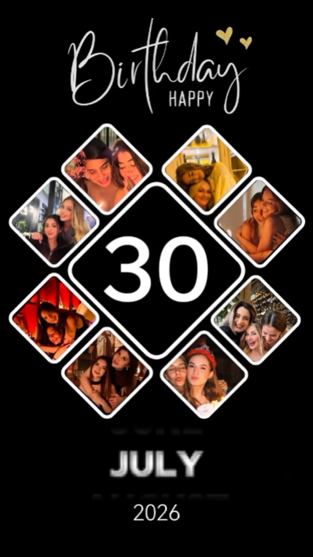 Anniversaire 30 juillet