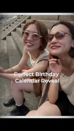 Perfect Birthday Calendar Reveal