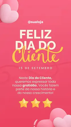 dia do cliente loja 