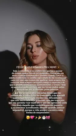 parabéns pra mim 💘