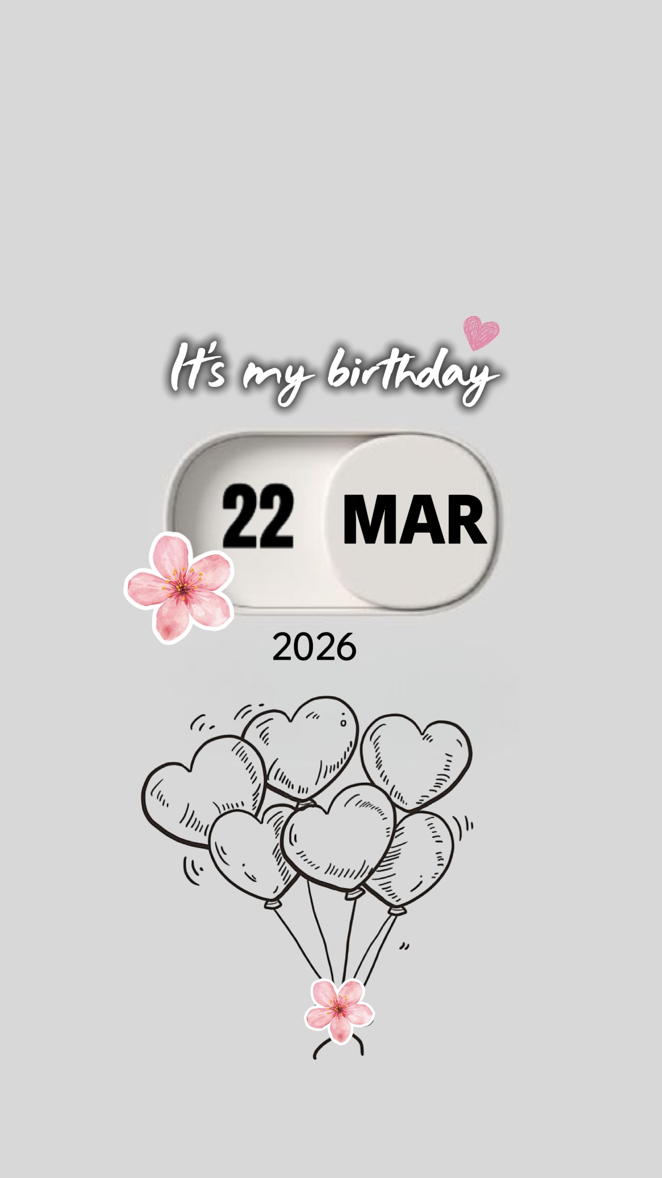 Mon anniversaire le 22 mars