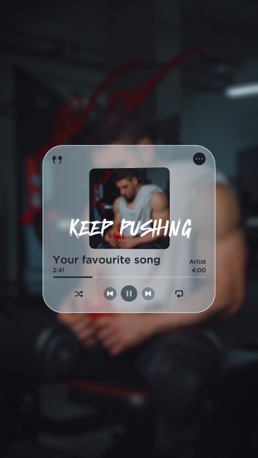 keep pushing