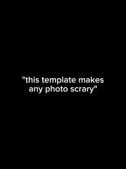 make any photo scary