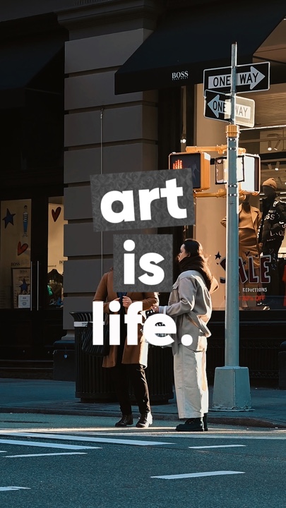 El arte es vida.
