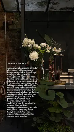"ucapan adalah doa"
