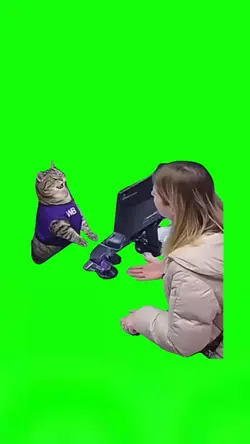 Woman Yelling at Cat