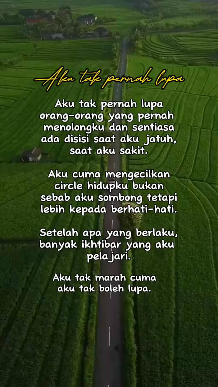 Tak pernah lupa