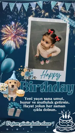 Doğum günü şablonu 
