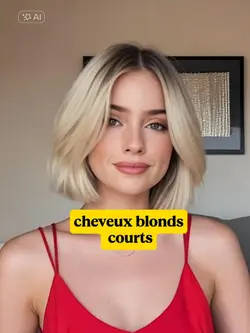 cheveux blondscourts