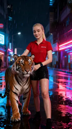 Ai photo with tiger