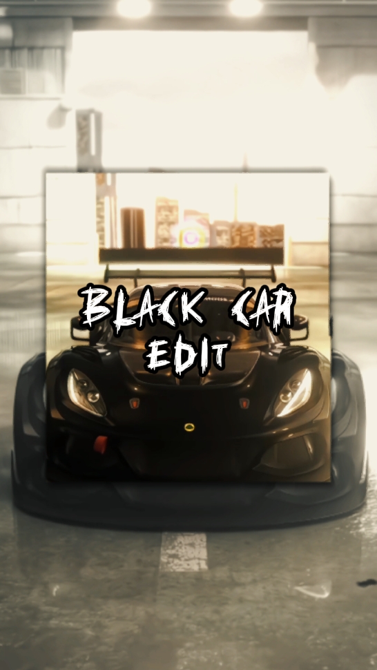 Edición de coche negro