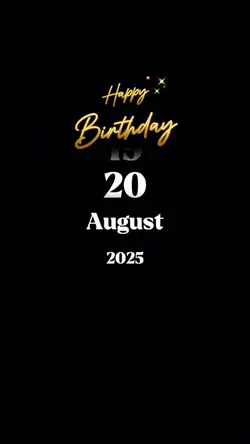 Birthday 20 august