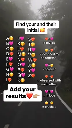 You & their initial❤️