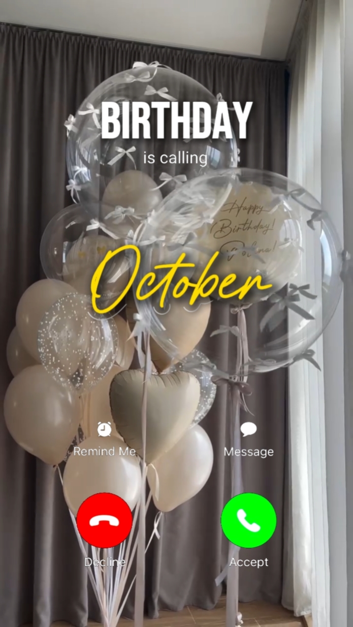 Appel d'anniversaire d'octobre