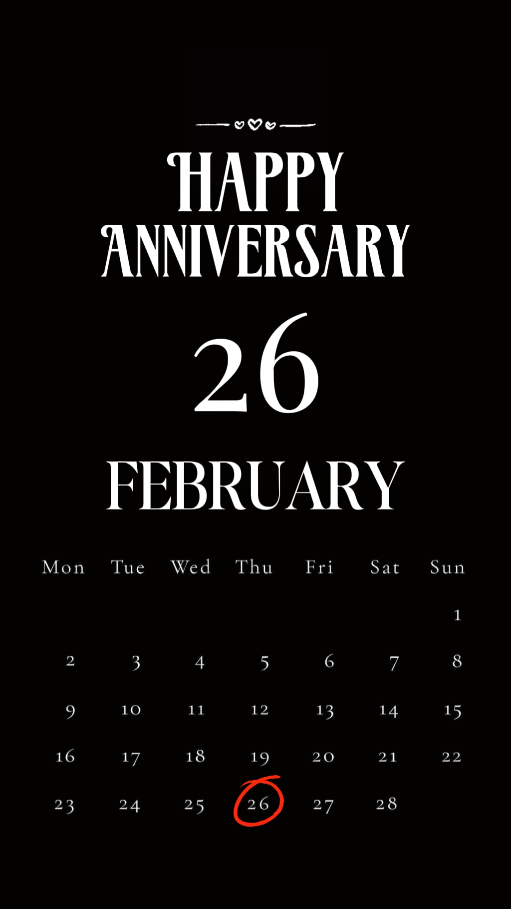 ANNIV FEBRUARY 26