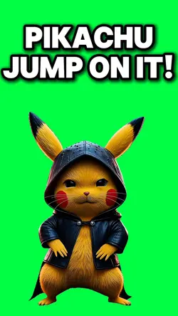 PIKACHU JUMP ON IT!