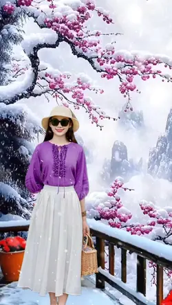 Ghép Cảnh Tuyết Rơi