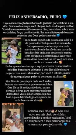 Parabéns filho