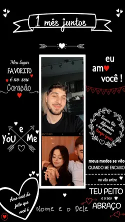 1 mês de namoro 
