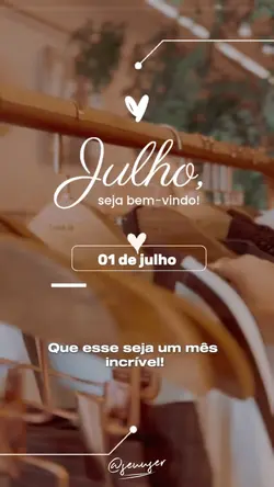 Bem vindo julho