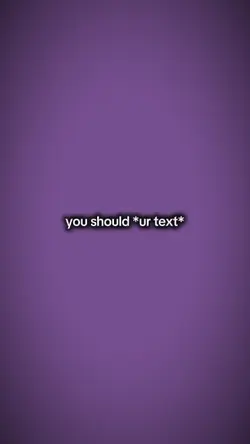 You should