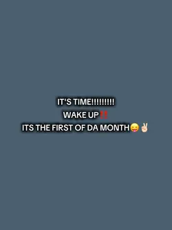 itsdafirstofthemonth