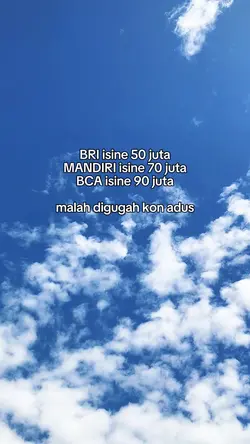 BRI isine 50 juta
MA