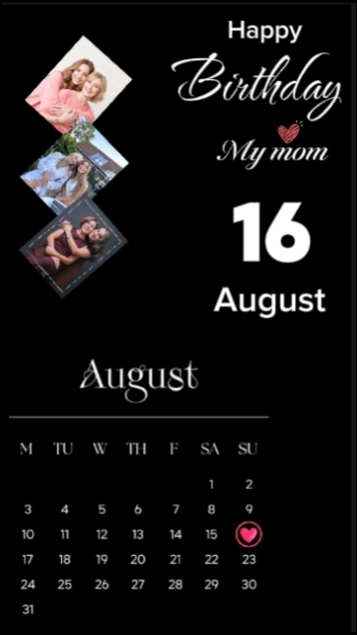 HBD Mom 16 August