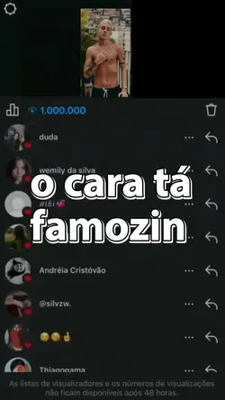 o cara tá famozin 