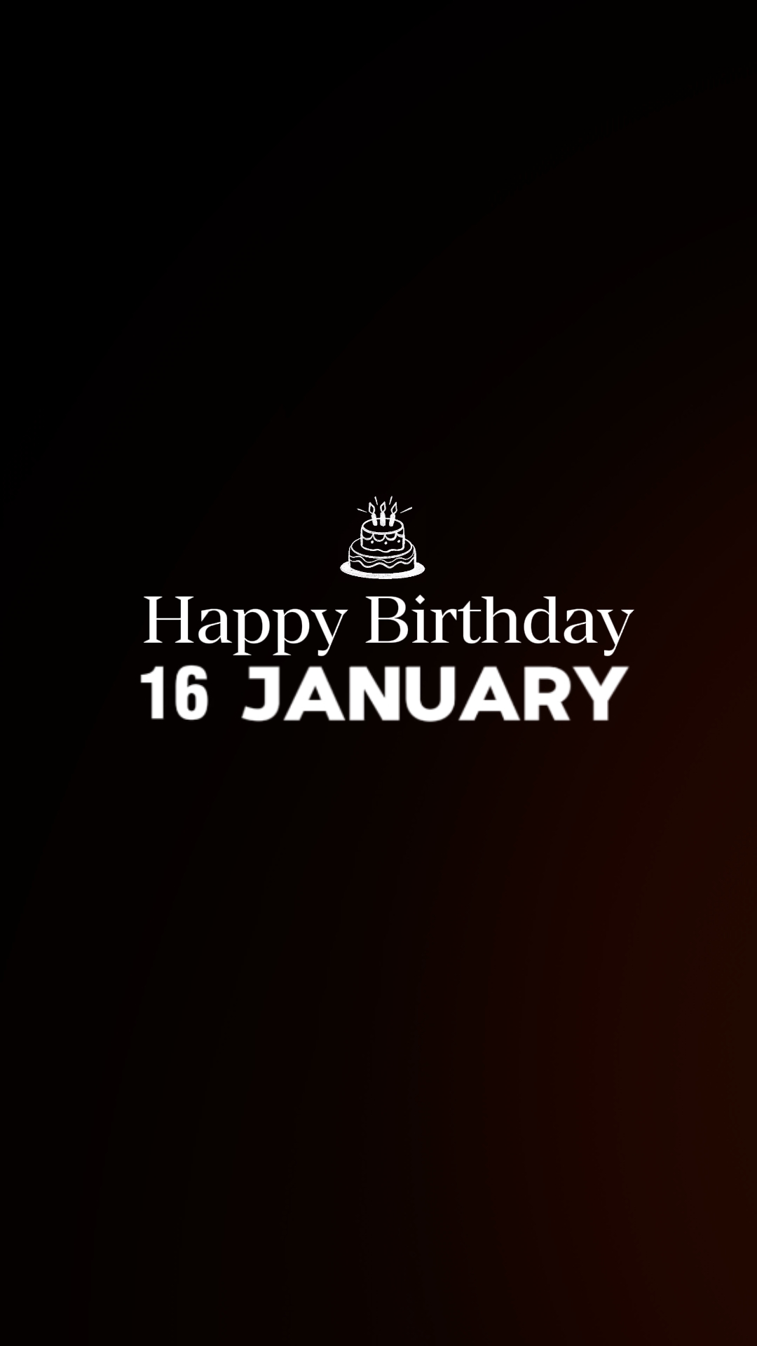 HBD 16 JANUARY
