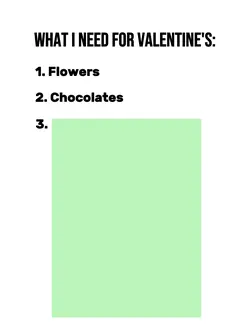 need for valentines