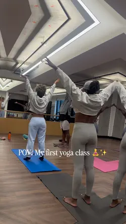 My first  yoga clas