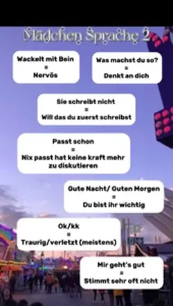 Mädchen Sprache