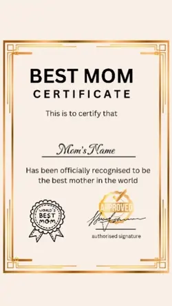 Certificate BestMom