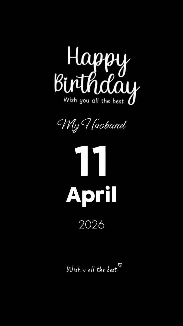 ANIVERSÁRIO DO MEU MARIDO