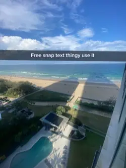 Snap chat text