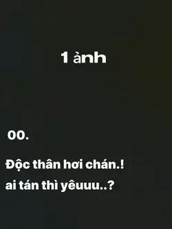Độc thân hơi chán ai