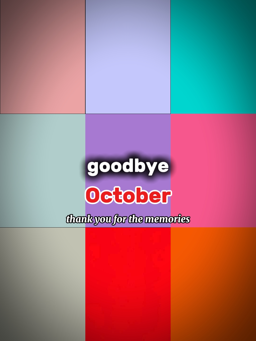 au revoir octobre