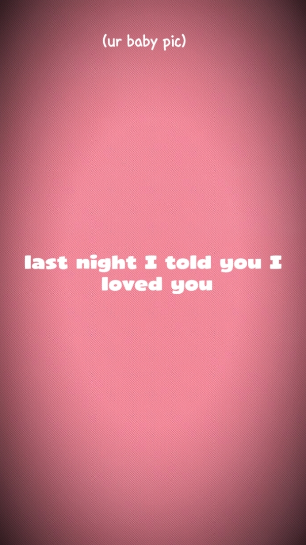 I loved you