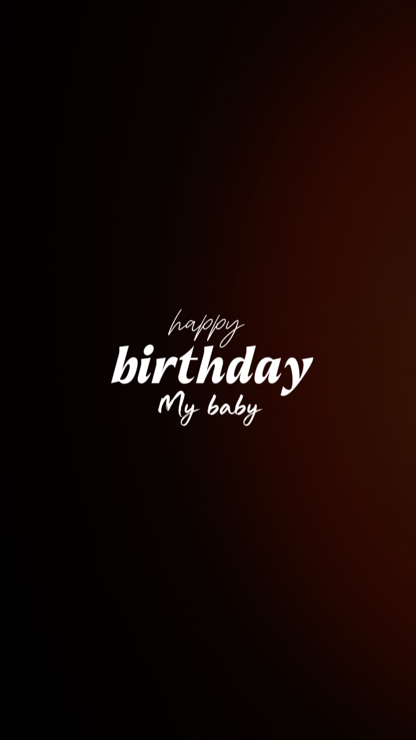 anniversaire mon bébé 