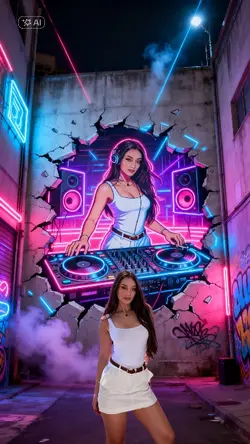Grafity Mural DJ