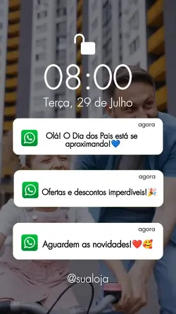 Dia dos pais chegand