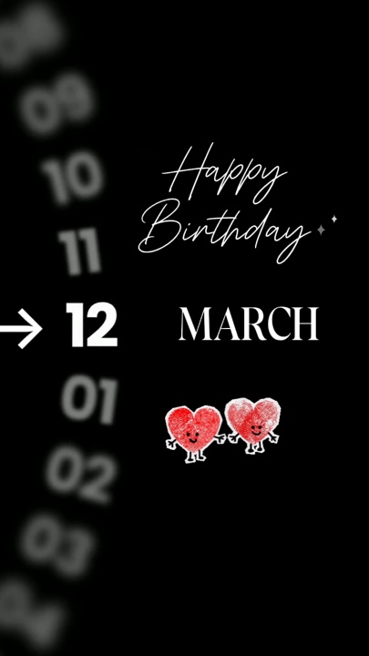 BIRTHDAY 12 MARCH