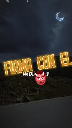 Firma con el Diablo