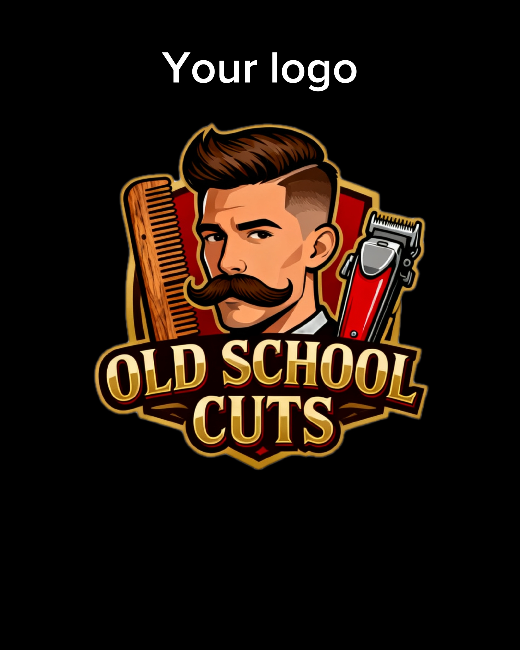 Anúncio de barbearia