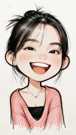 Ai cute caricature