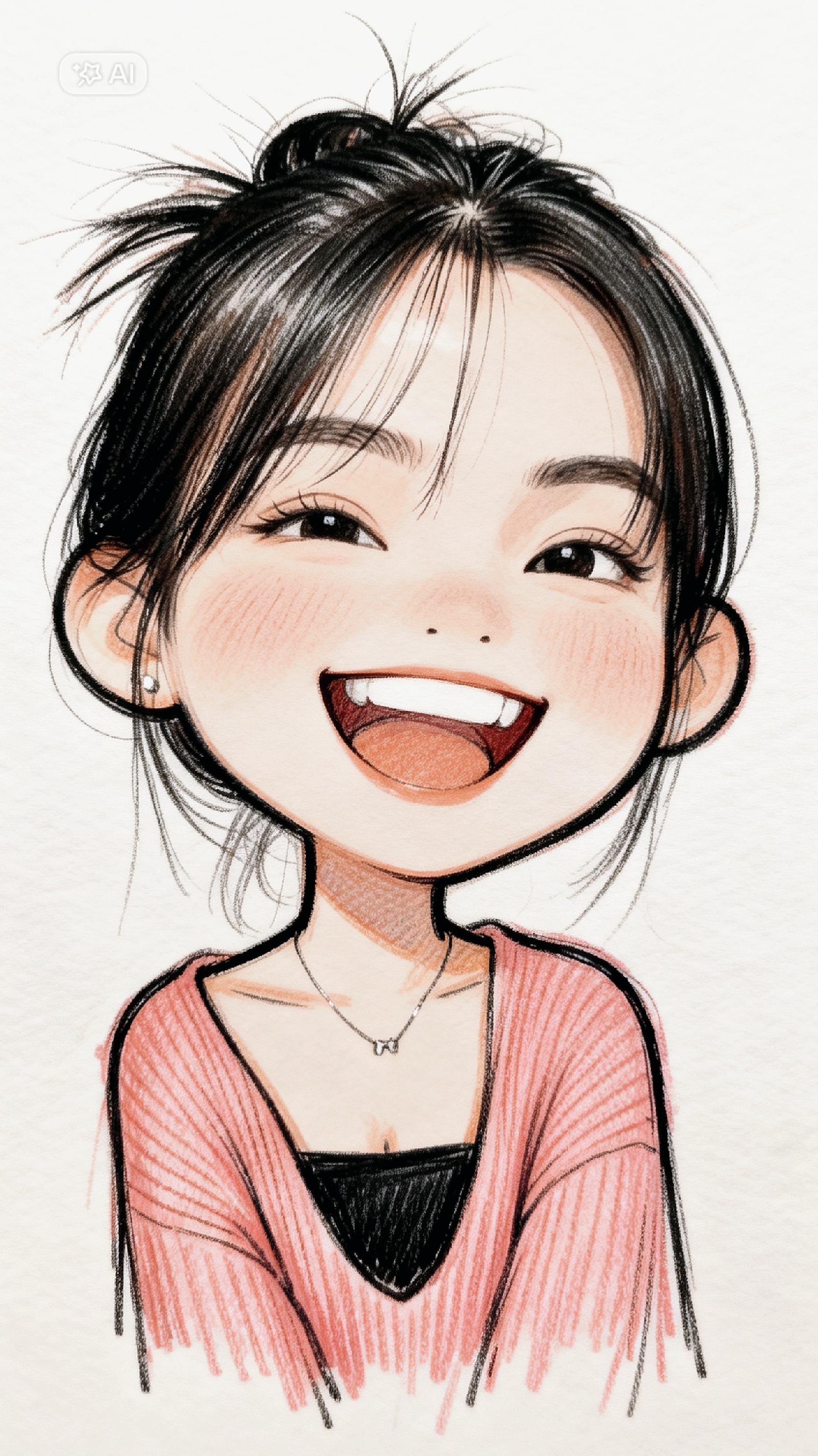 Ai cute caricature